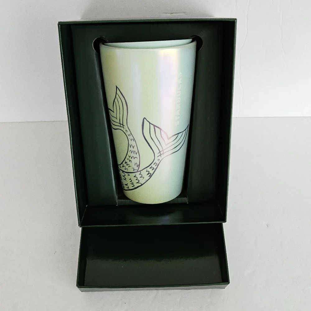 New Starbucks Tumbler Ceramic 50 Years‎ Limited Edition Mermaid Siren